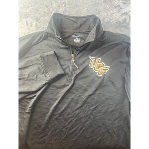 Champion UCF Knights Quarter Zip Men 2XL Black Excellent Textured Pullover